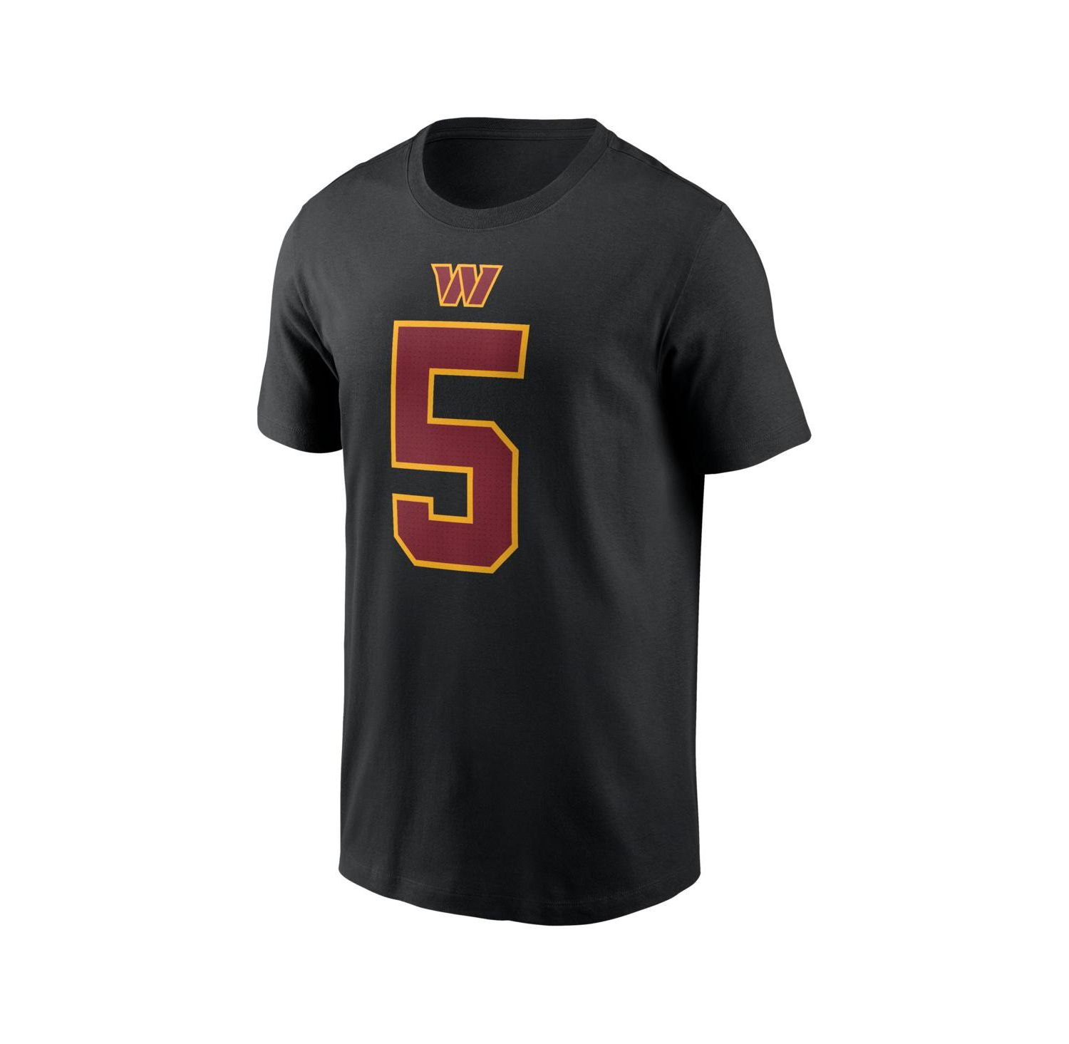 Men's Jayden Daniels Black Washington Commanders Name and Number T-Shirt