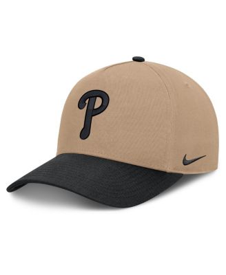 Men's Khaki/Black Philadelphia Phillies Two-Tone Rise A-Frame Adjustable Hat