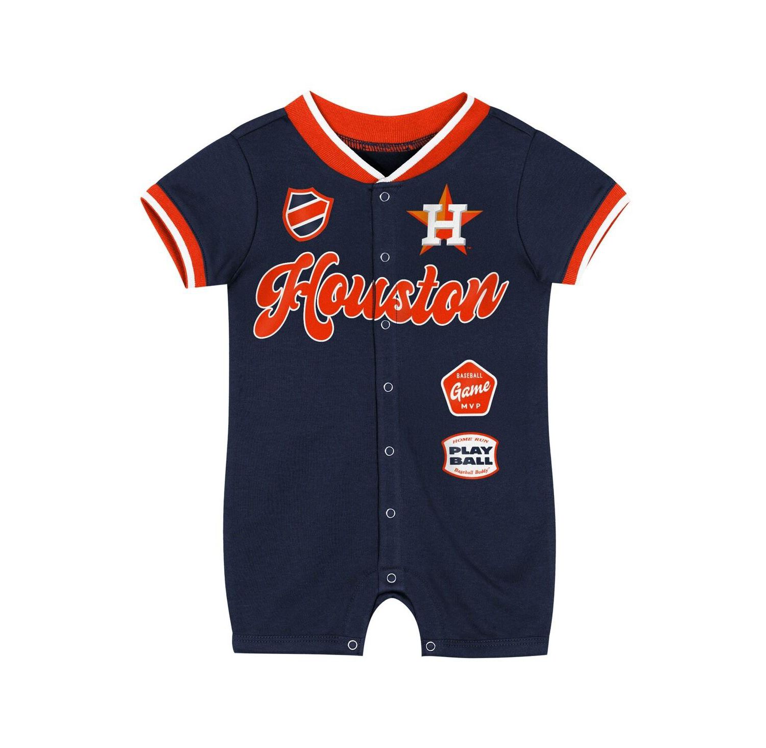 Baby Boys and Girls Navy Houston Astros Pinch Coverall