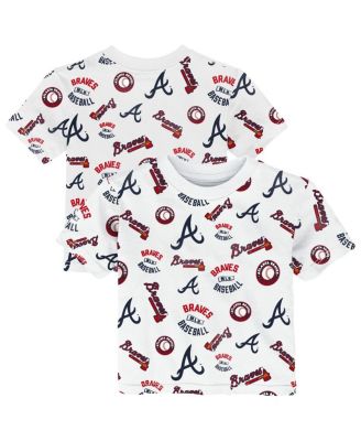 Toddler White Atlanta Braves Run Down T-Shirt