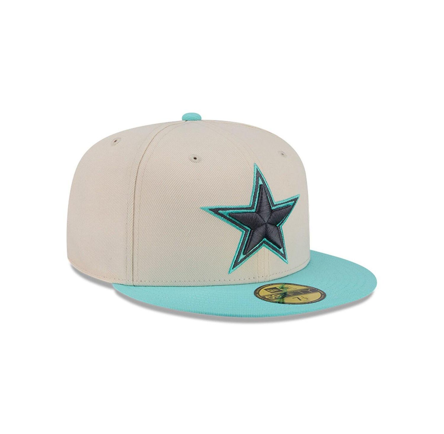 Men's Cream/Light Blue Dallas Cowboys Two-Tone Color Pack 59FIFTY Fitted Hat
