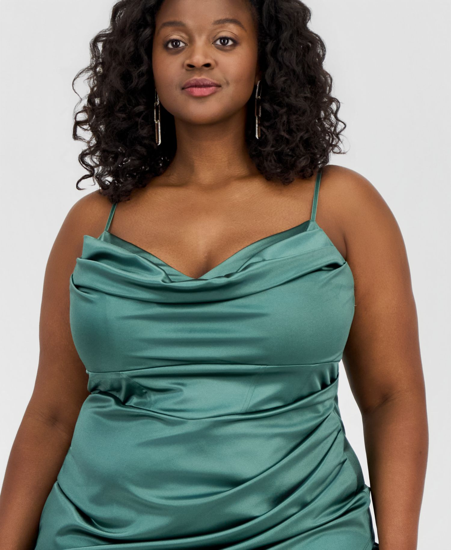 Trendy Plus Size Asymmetric Sleeveless Bodycon Dress