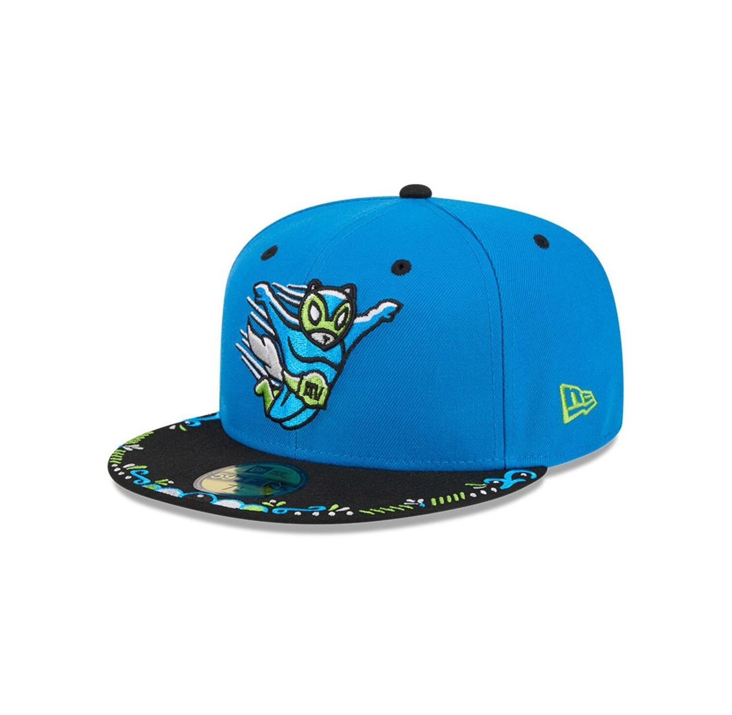 Мужская сине-черная приталенная шляпа Richmond Flying Squirrels 2026 Copa De La Diversion 59 размера "FIFTY"