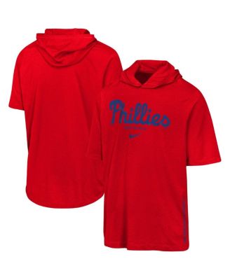Big Boys and Girls Red Philadelphia Phillies Dri-FIT Hooded T-Shirt