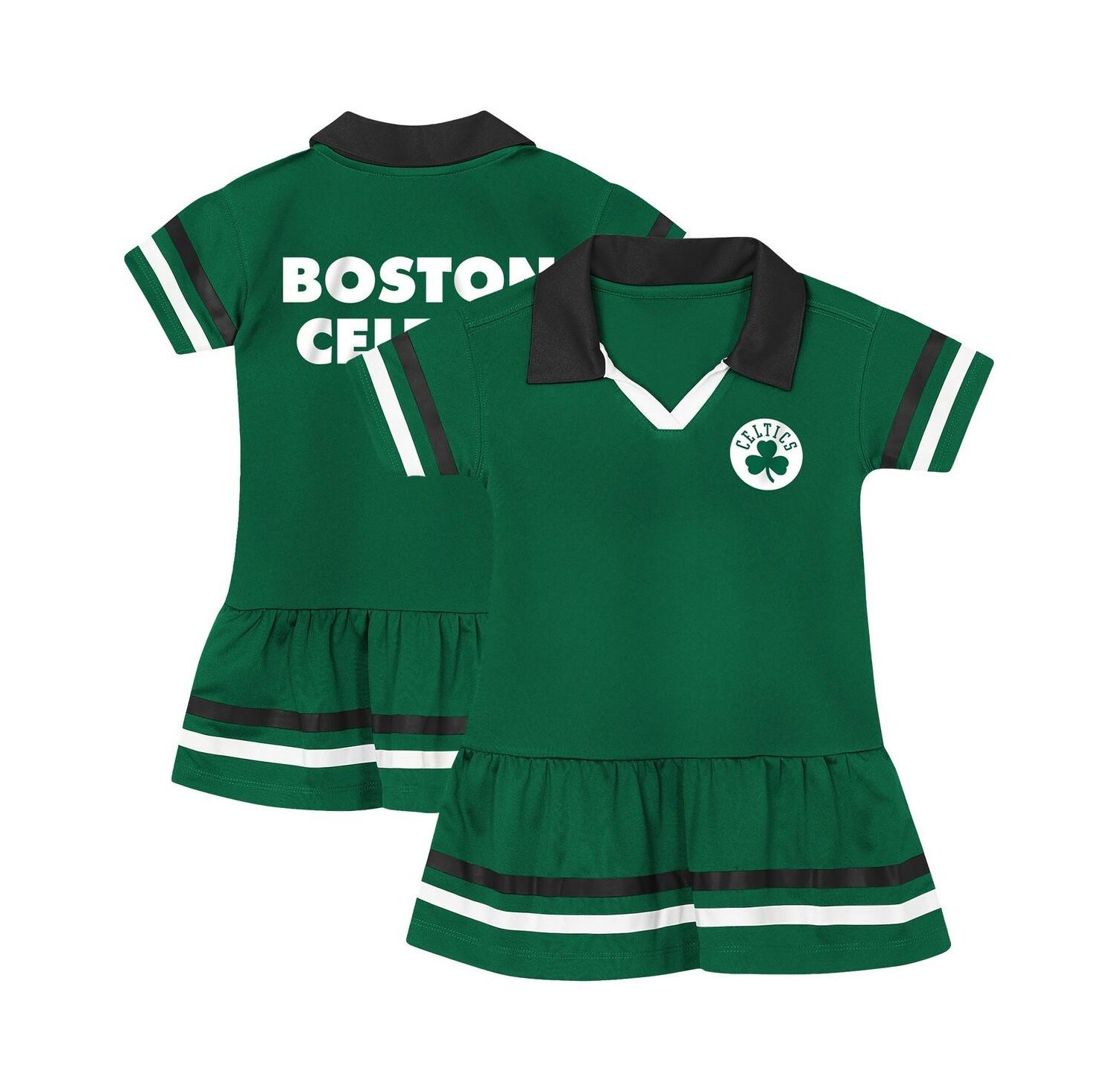 Girls Kelly Green Boston Celtics Star Player Fashion Dress
