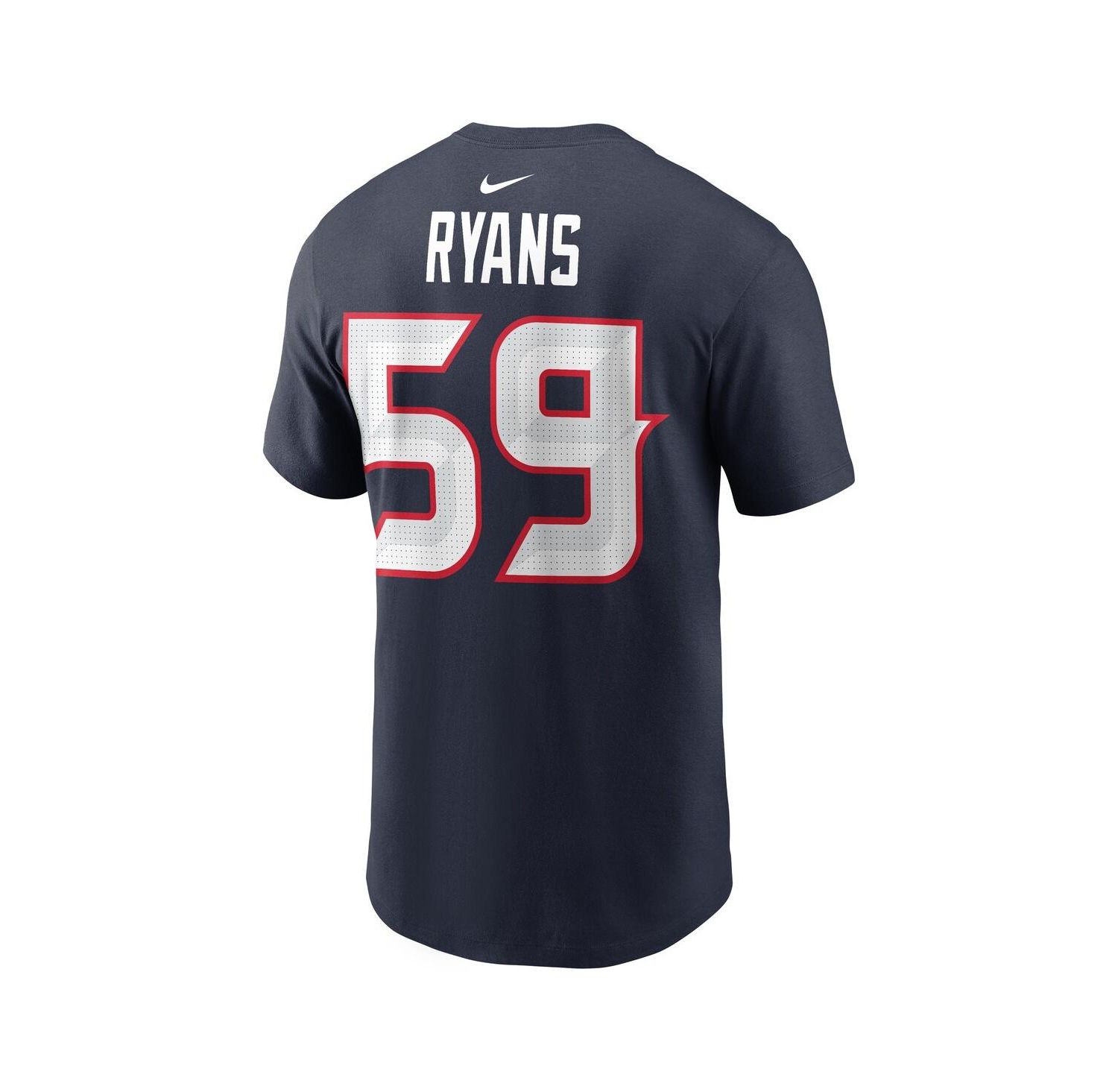 Men's DeMeco Ryans Navy Houston Texans Retired Player Name & Number T-Shirt