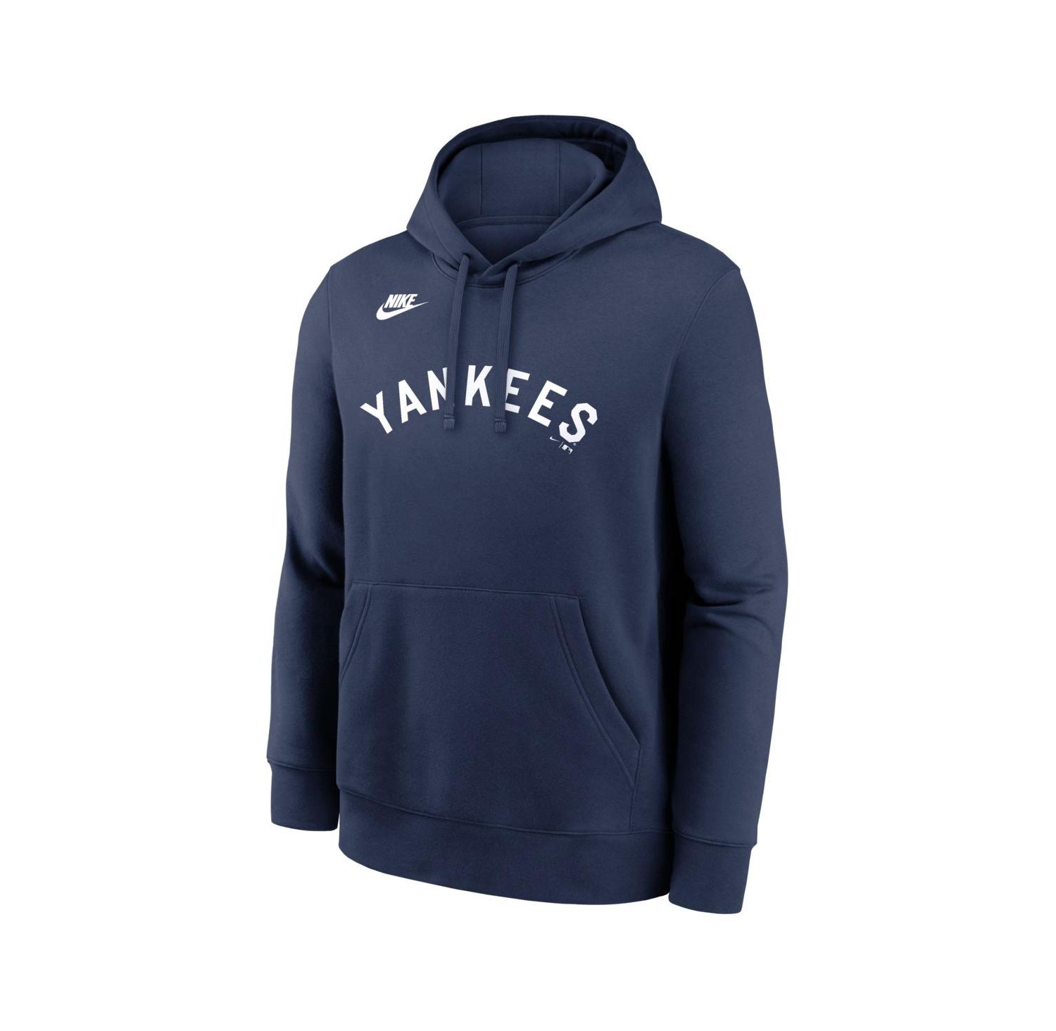 Men's Navy New York Yankees Cooperstown Collection Wordmark Club Hoodie