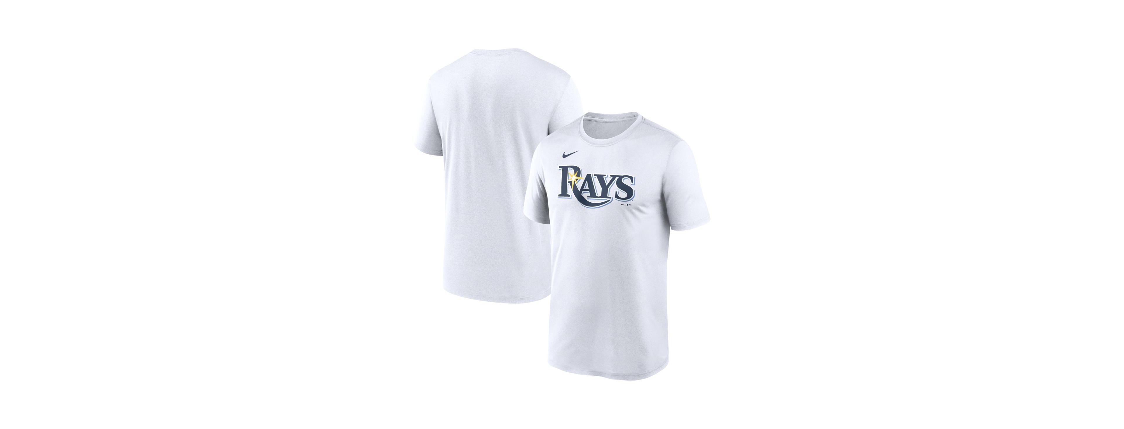 Nike Men's White Tampa Bay Rays New Legend Wordmark Dri-fit T-Shirt