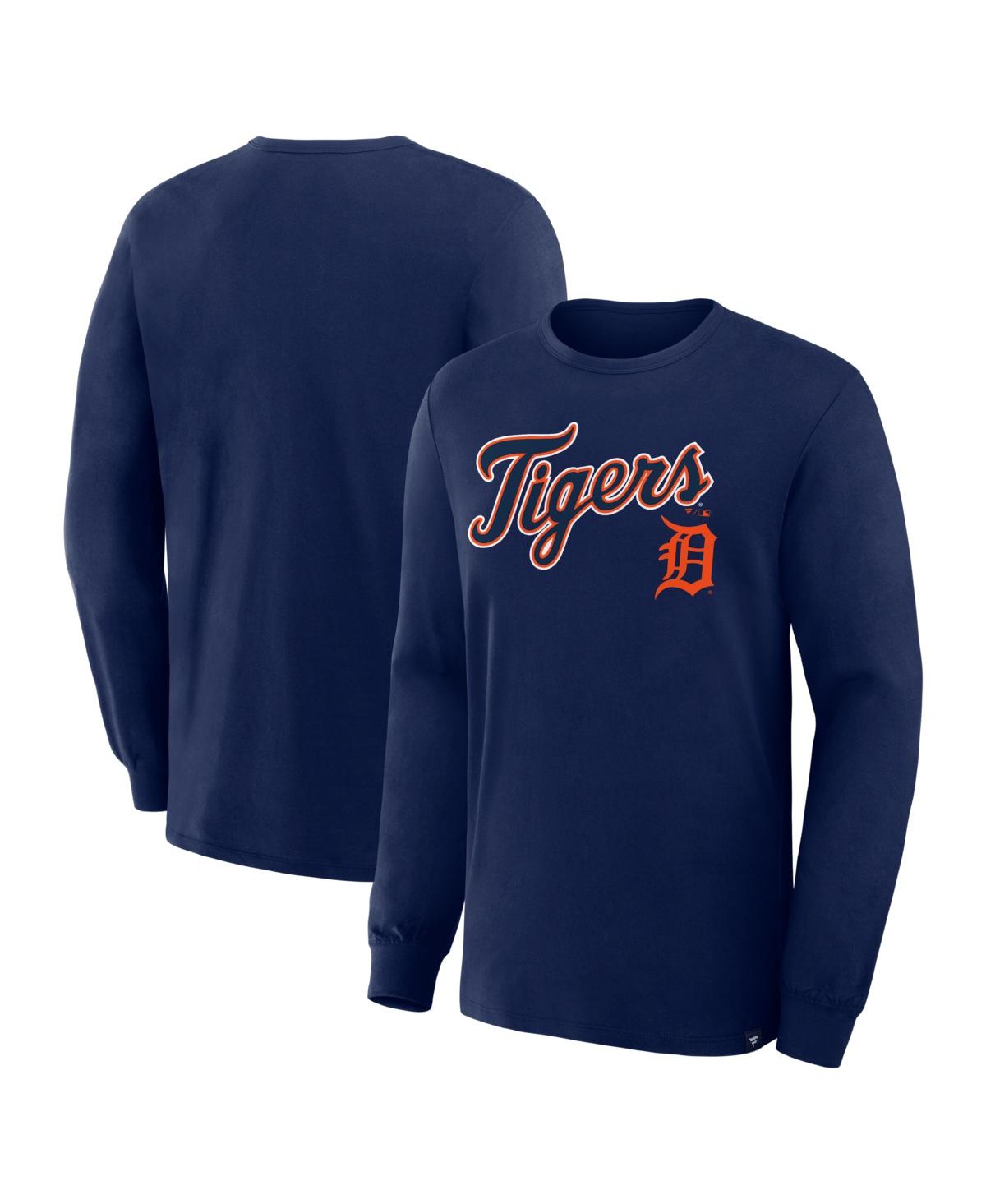 Fanatics Men's Navy Detroit Tigers Lock-Up Legacy Long Sleeve T-Shirt - Navy