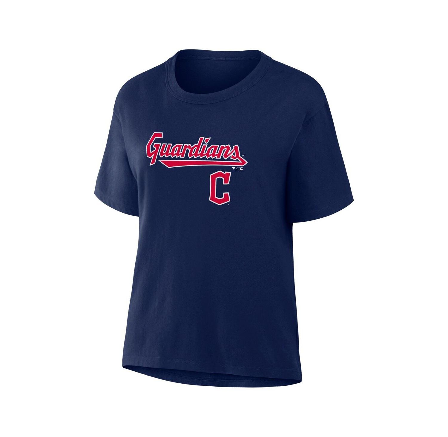 Women's Navy Cleveland Guardians Lockup Legacy T-Shirt