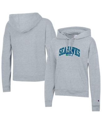Women's Heather Gray Seattle Seahawks Powerblend Hoodie