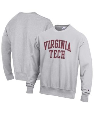 Men's Gray Virginia Tech Hokies Reverse Weave Fleece Sweatshirt
