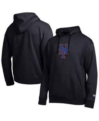 Men's Black New York Mets All Star Embroidered Logo Hoodie