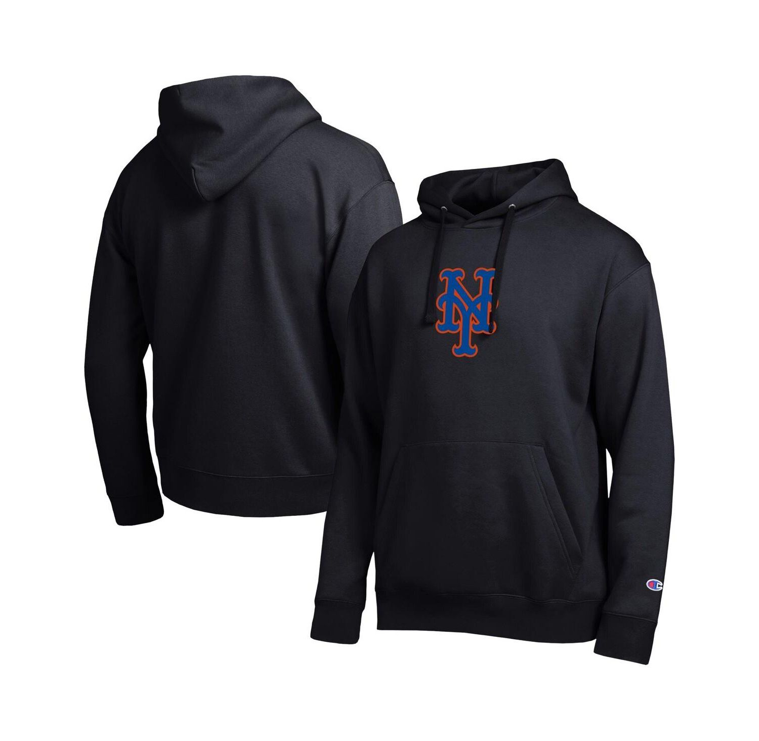 Men's Black New York Mets All Star Embroidered Logo Hoodie