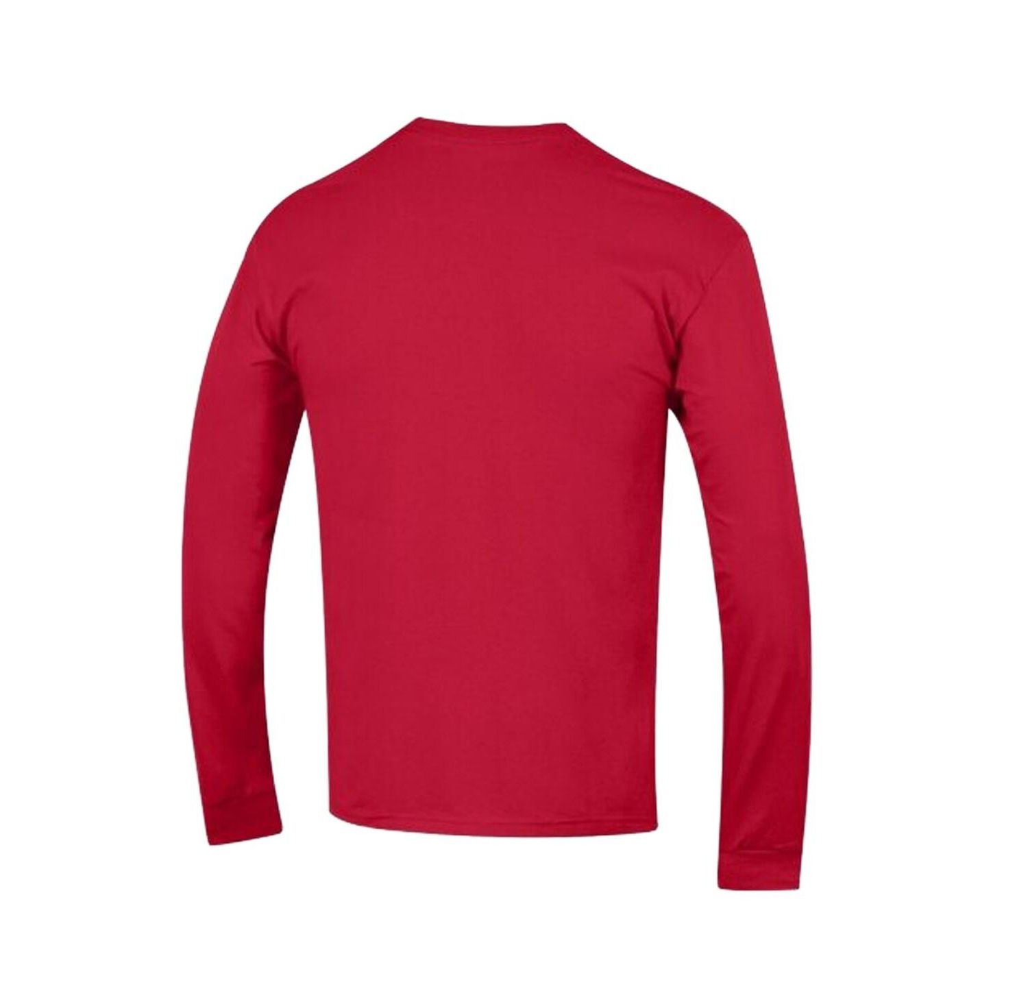 Men's Red New England Patriots Arch Over Logo Long Sleeve T-Shirt