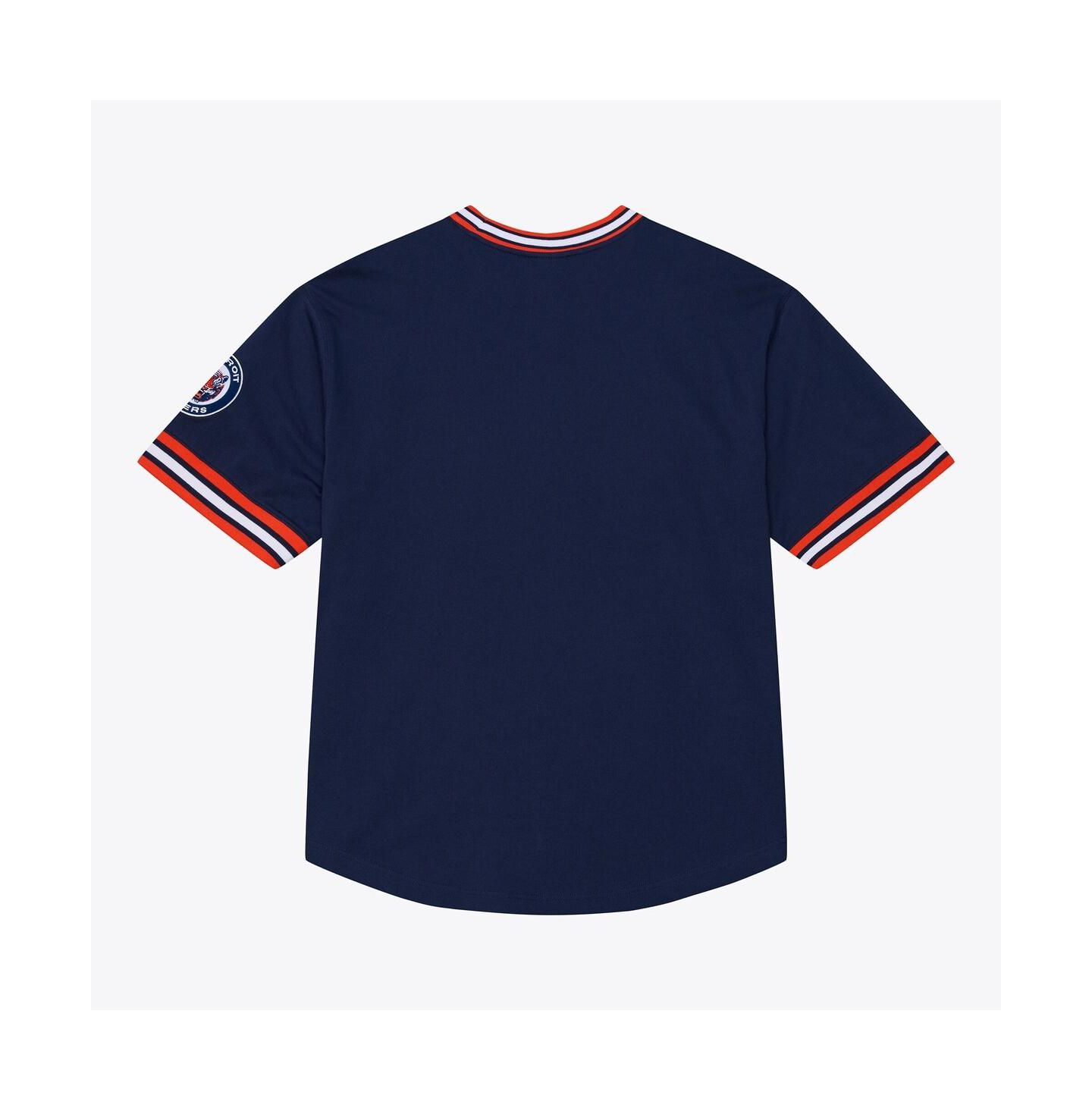 Мужская футболка Mitchell & Ness Navy Detroit Tigers Wild Pitch Ringer — фото 2