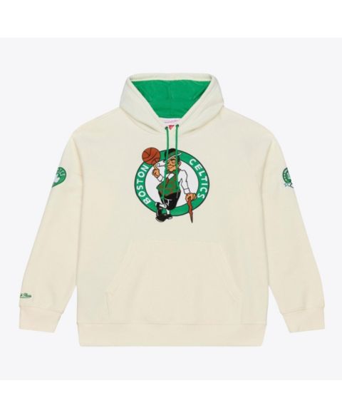 Мужское флисовое худи Mitchell & Ness Boston Celtics Hardwood Classics, цвет кремовый