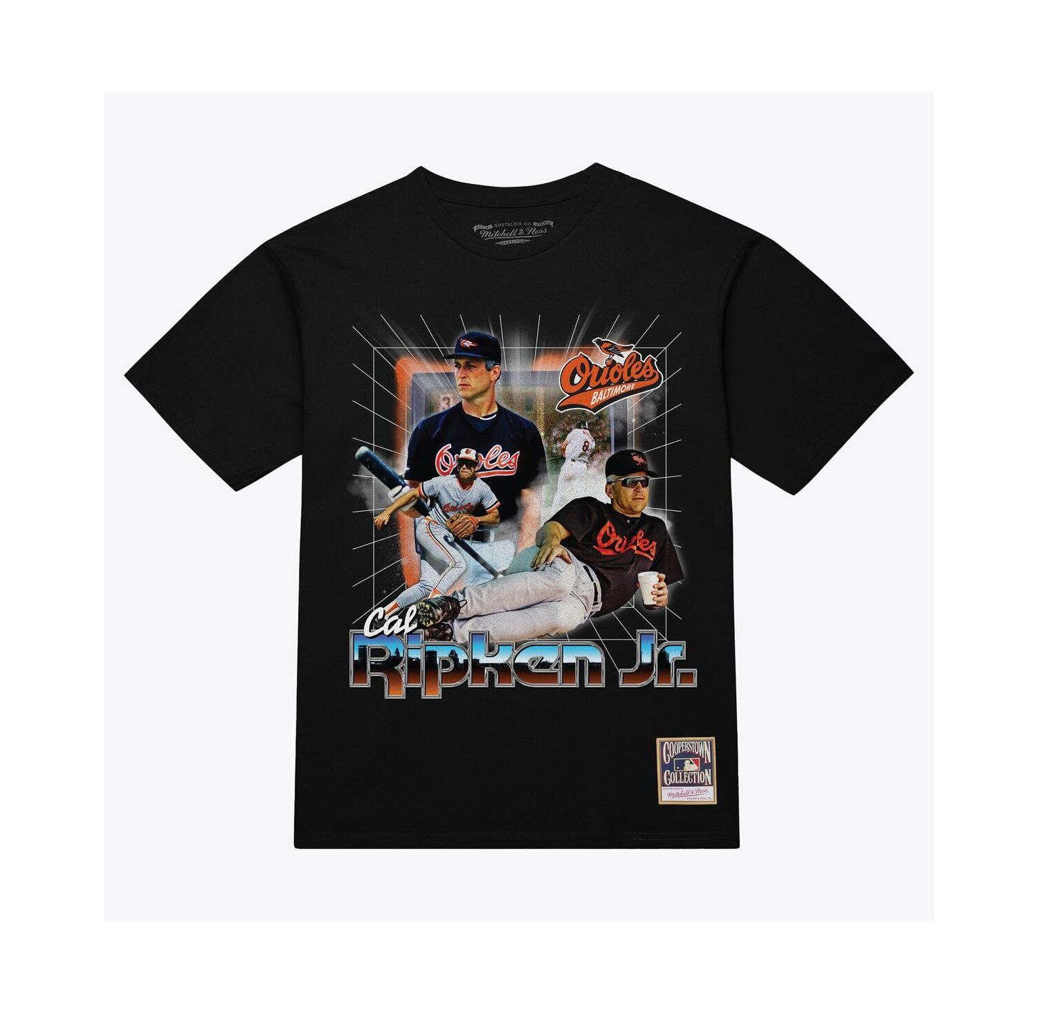 Men's Cal Ripken Jr. Black Baltimore Orioles Legendary Collage Player T-Shirt