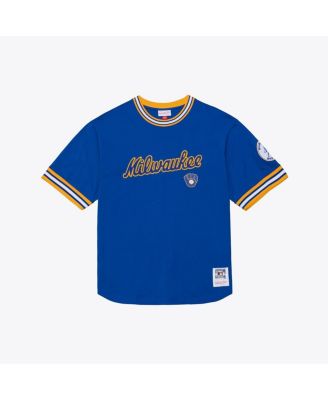 Men's Royal Milwaukee Brewers Wild Pitch Ringer T-Shirt