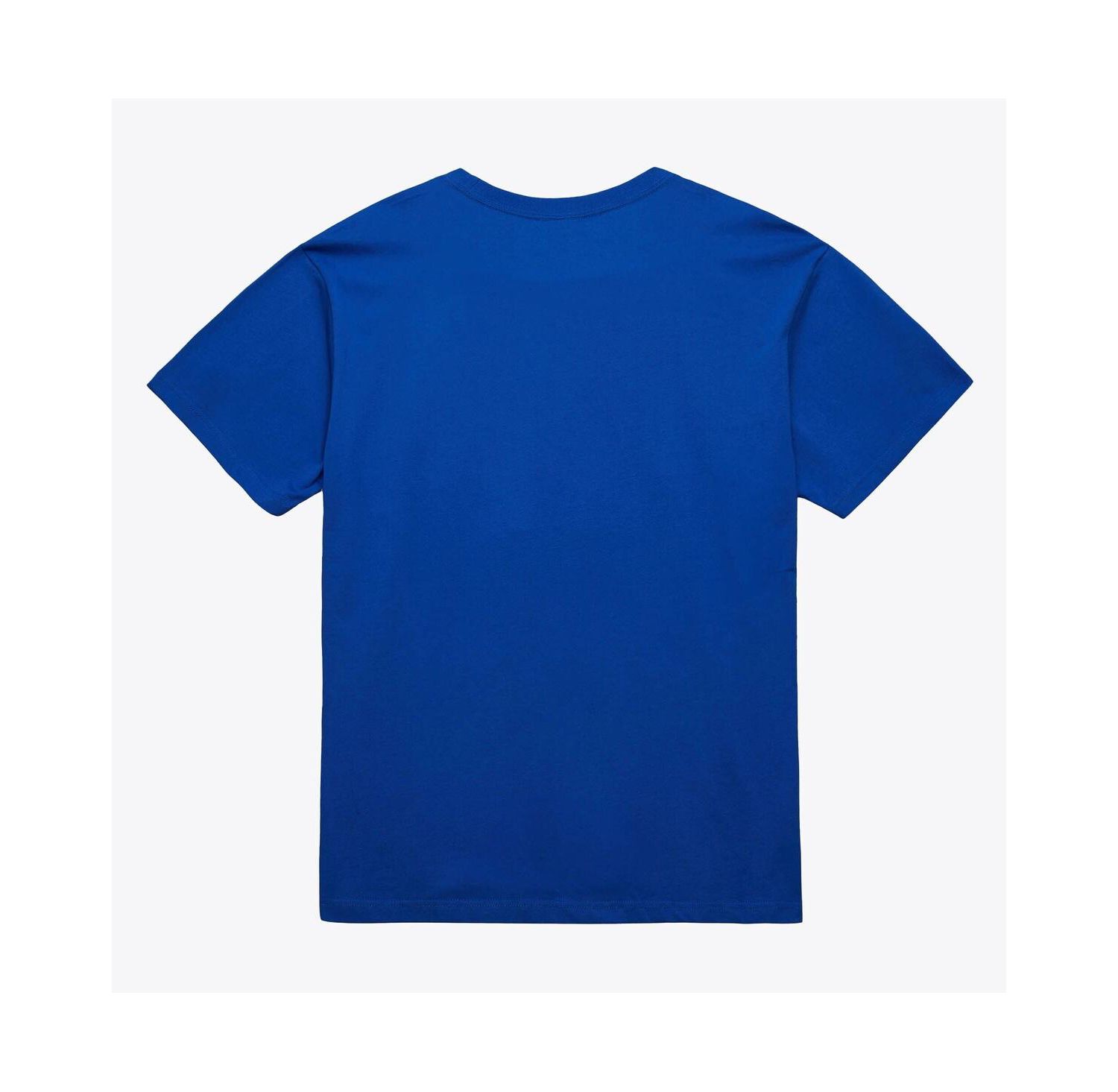 Men's and Women's Royal Philadelphia 76ers Hardwood Classics Arch T-Shirt
