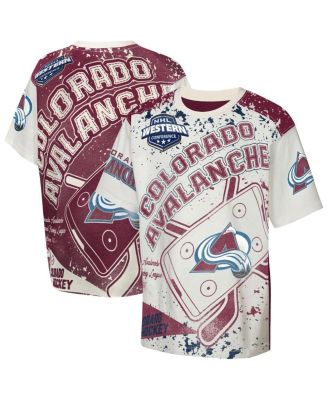 Big Boys and Girls Cream Colorado Avalanche Top Player T-Shirt