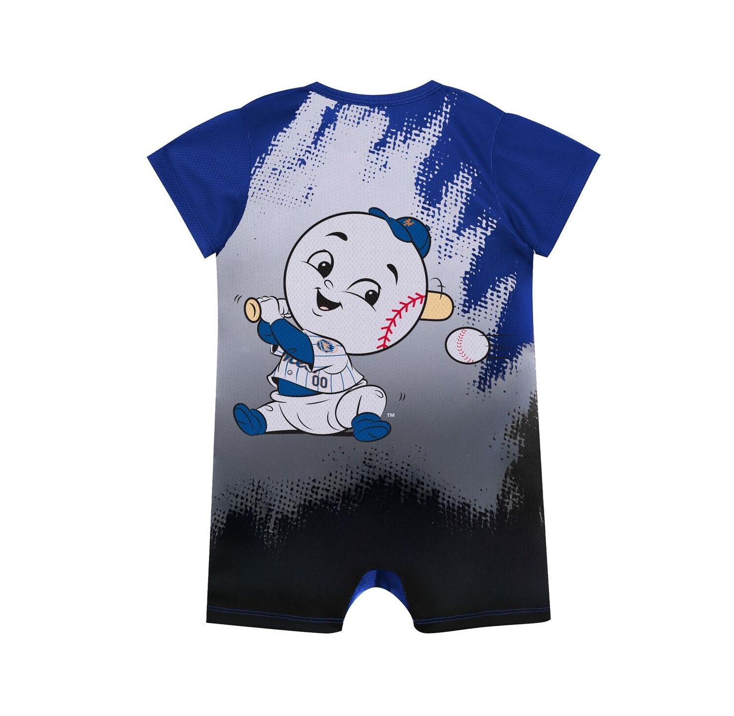 Baby Boys and Girls Royal New York Mets Baby Mascot Bodysuit