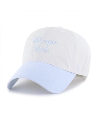 Women's White/Light Blue Chicago Cubs Gelato Two-Tone Clean Up Adjustable Hat