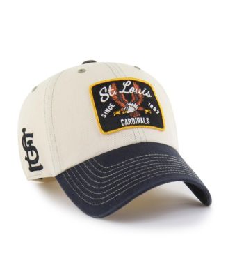 Men's Natural/Black St. Louis Cardinals Keepsake Collection Clean Up Adjustable Hat