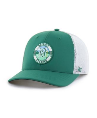 Men's Kelly Green/White Detroit Tigers Elevated Greens Adjustable Trucker Hat