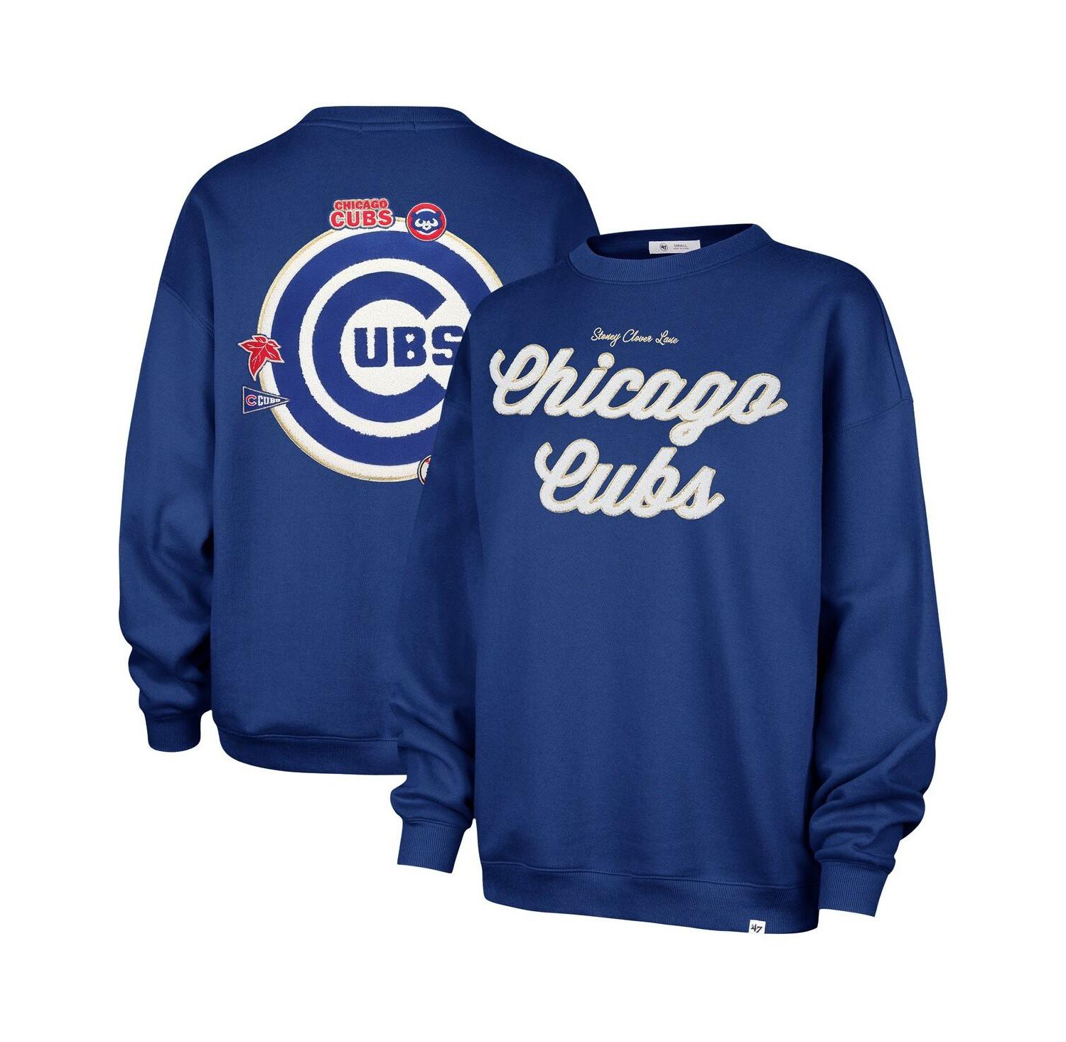Stoney Clover Lane X Women's Royal Chicago Cubs Oversized Sweatshirt