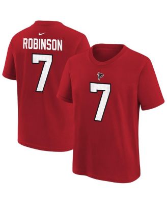 Big Boys and Girls Bijan Robinson Red Atlanta Falcons Name & Number T-Shirt