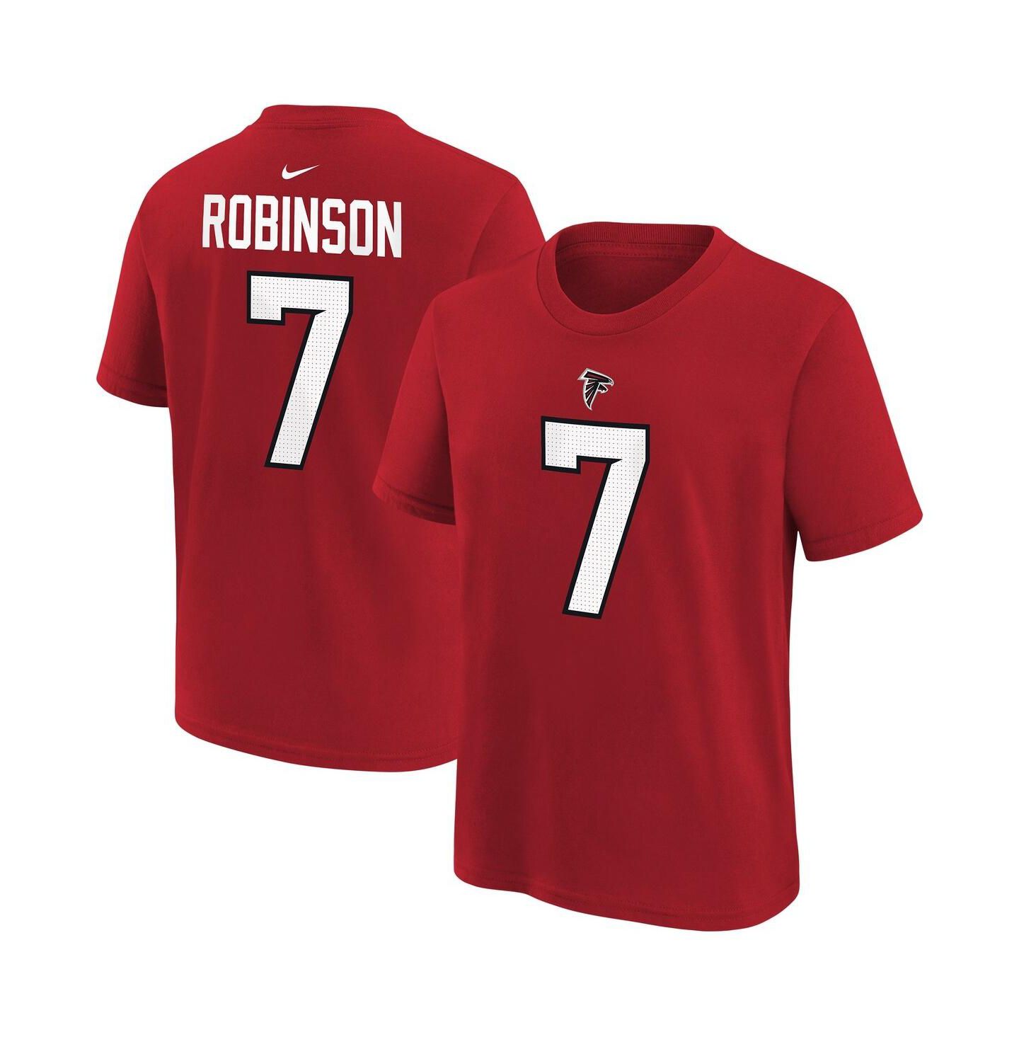Детская футболка Nike Bijan Robinson Red Atlanta Falcons Name & Number — фото 1