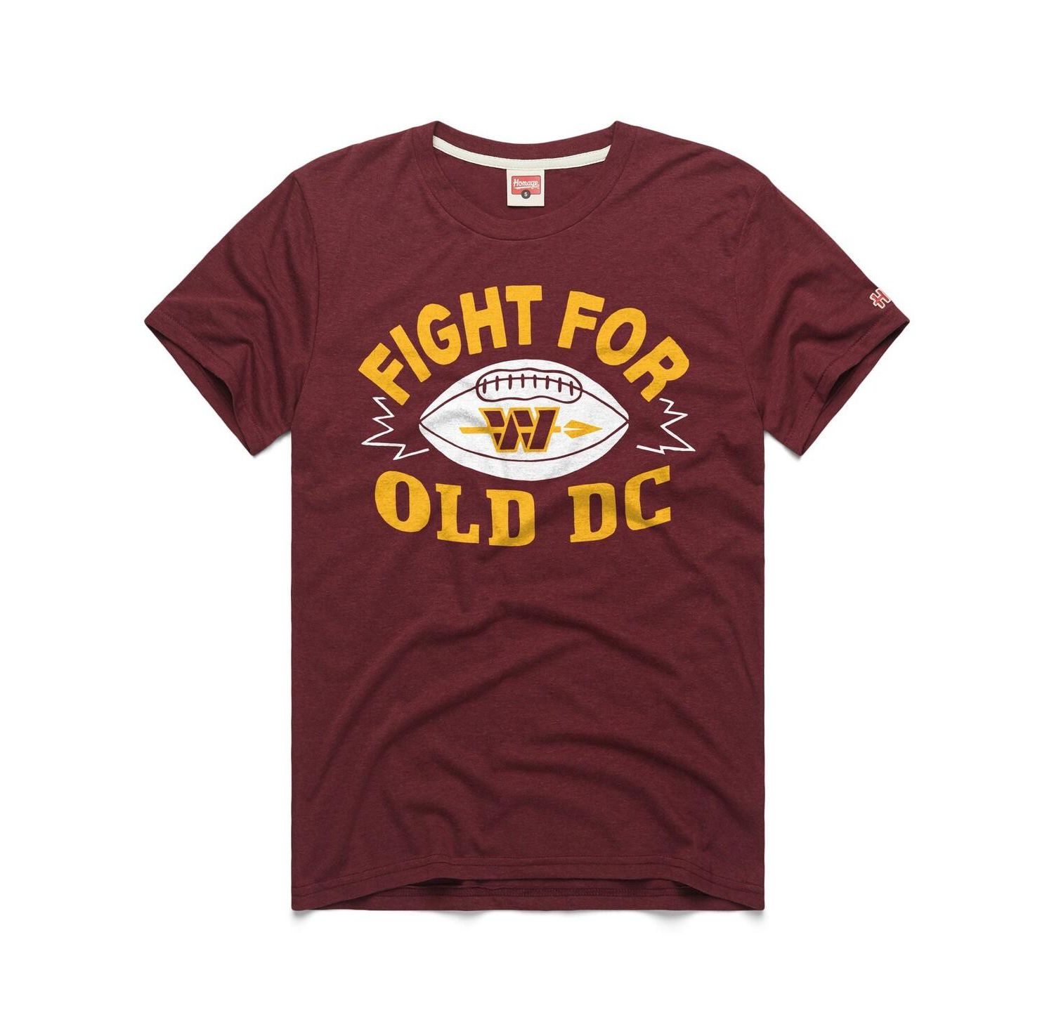 Men's Burgundy Washington Commanders Fight For Old DC Tri-Blend T-Shirt