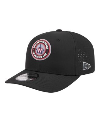 Men's Black Washington Nationals Circle 9SEVENTY Adjustable Hat