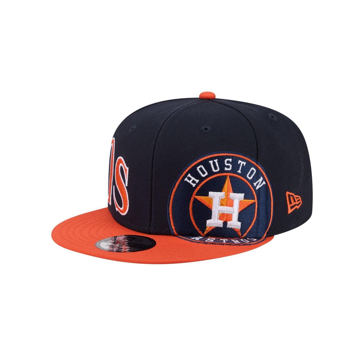 Men's Navy/Orange Houston Astros Stretched Two-Tone 9FIFTY Adjustable Hat