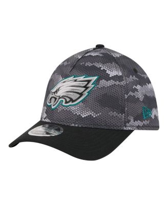 Men's Black Philadelphia Eagles Camo A-Frame 39THIRTY Flex Hat