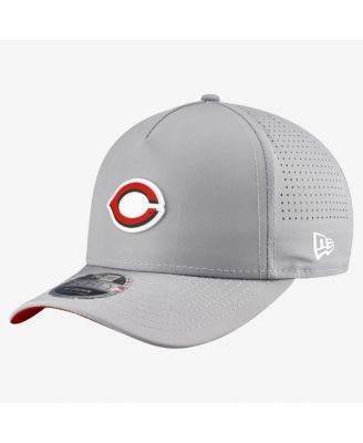 Men's Gray Cincinnati Reds Micro Logo 9FORTY M-Crown A-Frame Adjustable Hat