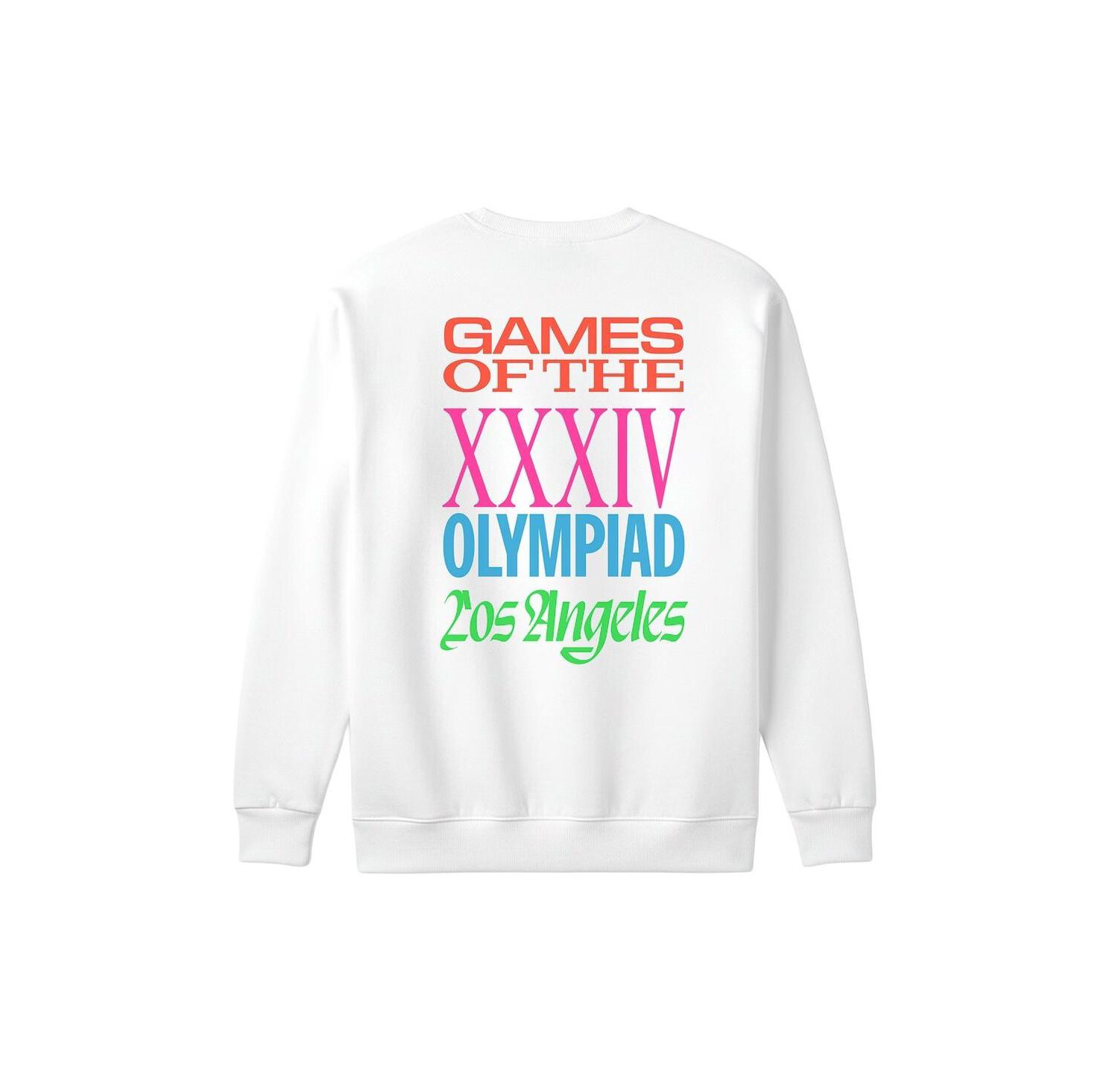 Men's White LA28 Superbloom Collection Sweatshirt