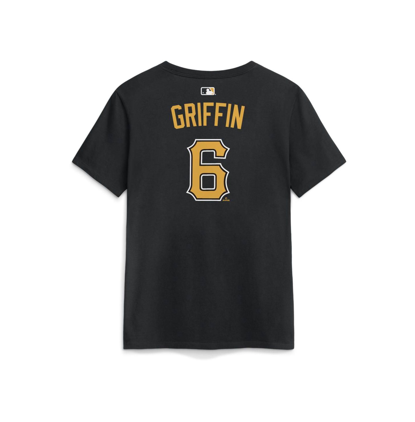Женская футболка Nike Konnor Griffin Black Pittsburgh Pirates Name and Number — фото 3