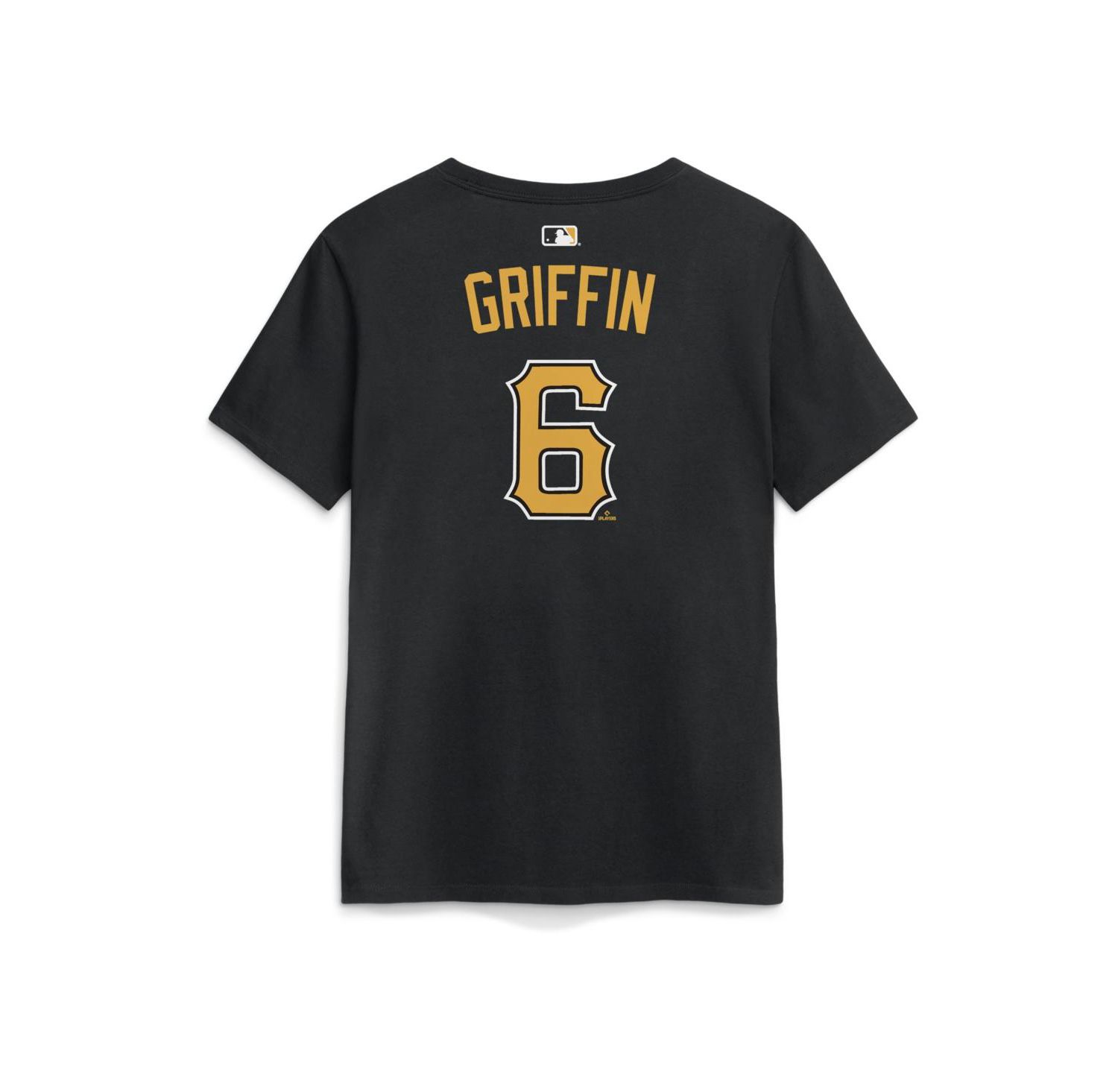 Women's Konnor Griffin Black Pittsburgh Pirates Name and Number T-Shirt