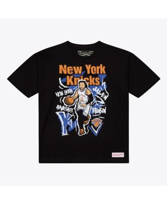 Men's Jalen Brunson Black New York Knicks Chalked Up T-Shirt