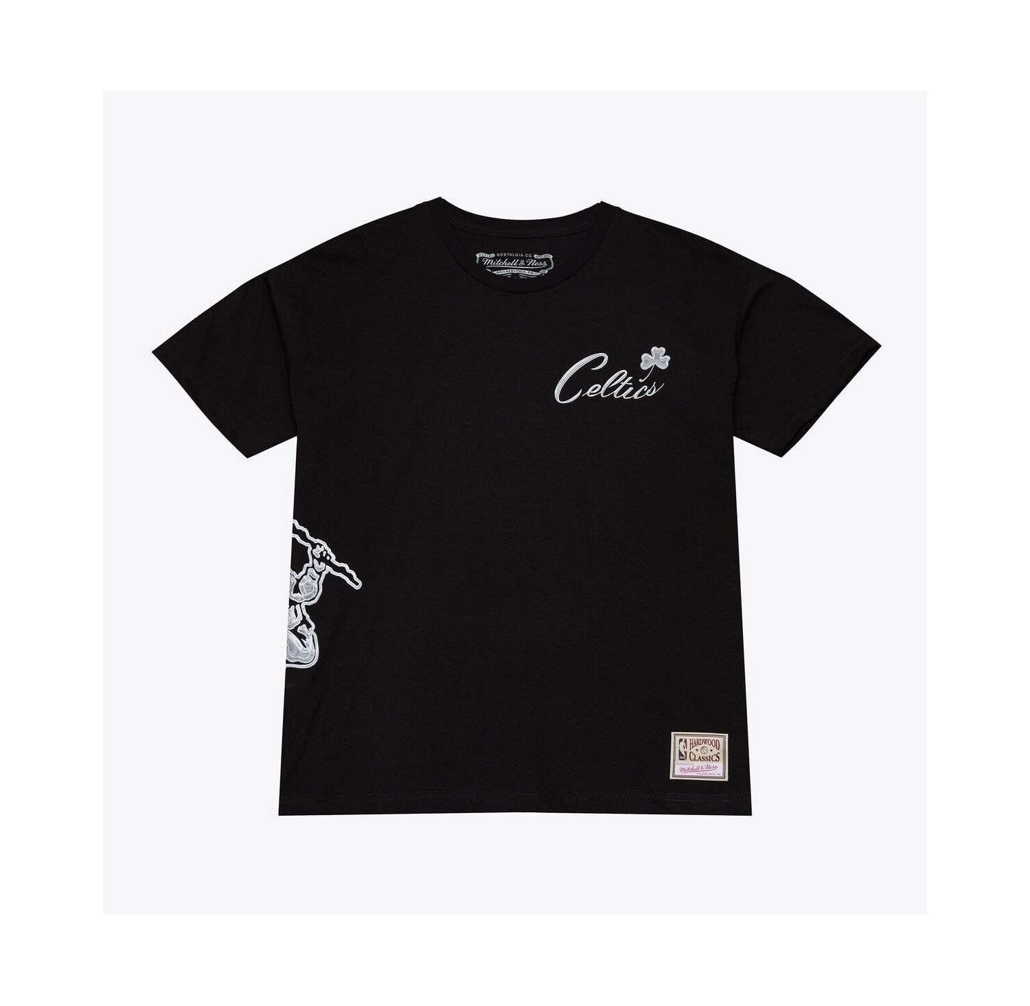 Men's Black Boston Celtics Chrome Heritage T-Shirt