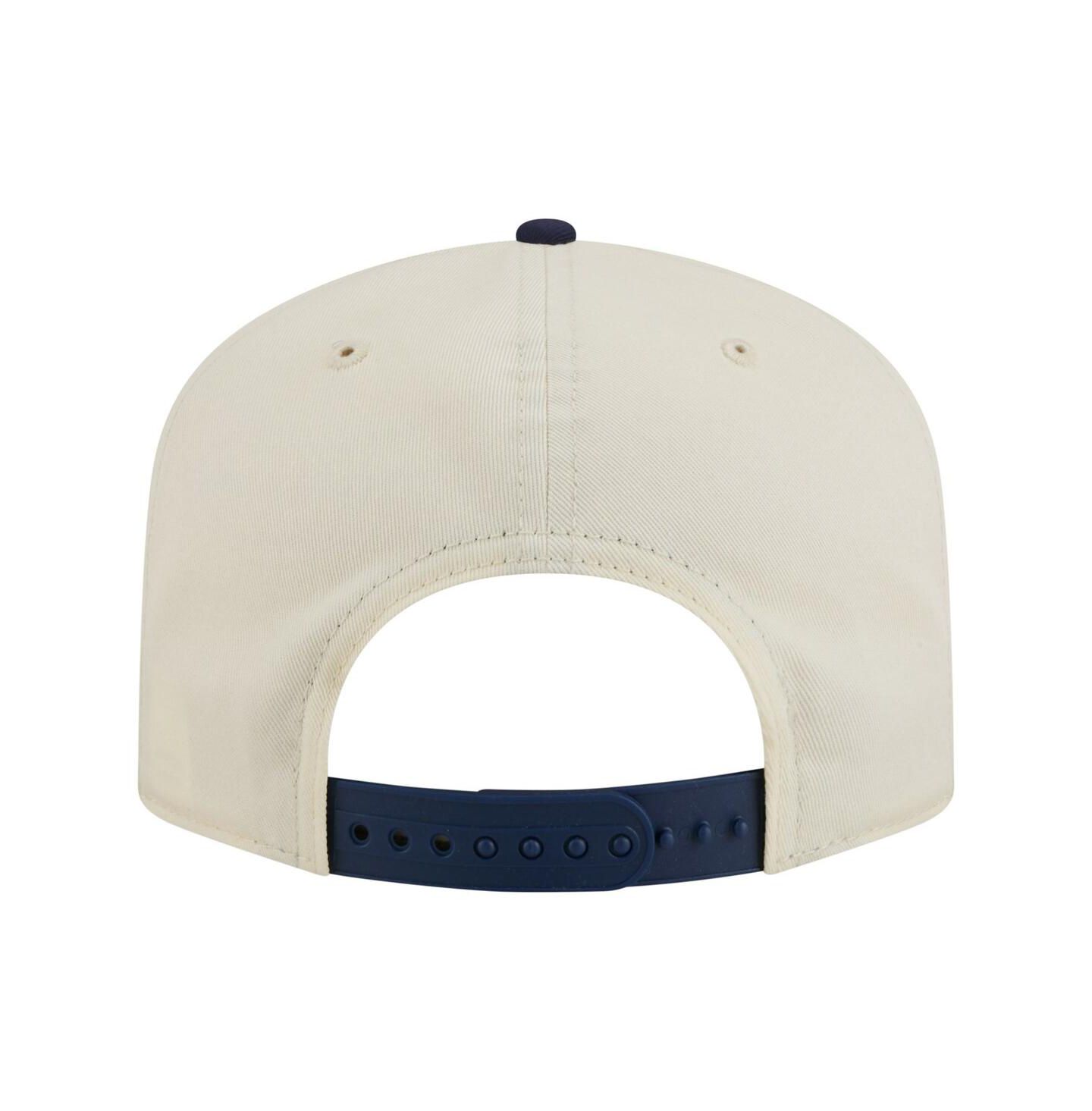 Мужская кепка New Era Cream/Navy Joey Logano Flag 19TWENTY Adjustable Hat — фото 4