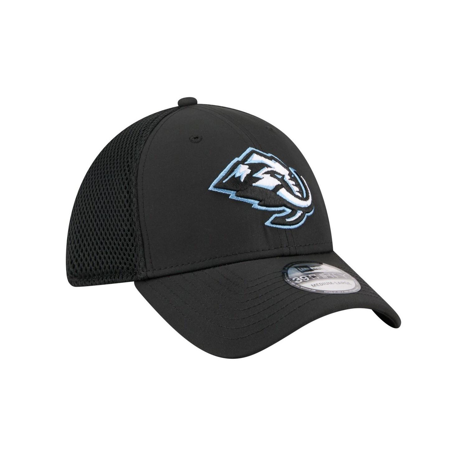 Men's Black Utah Mammoth Logo 39THIRTY Flex Hat
