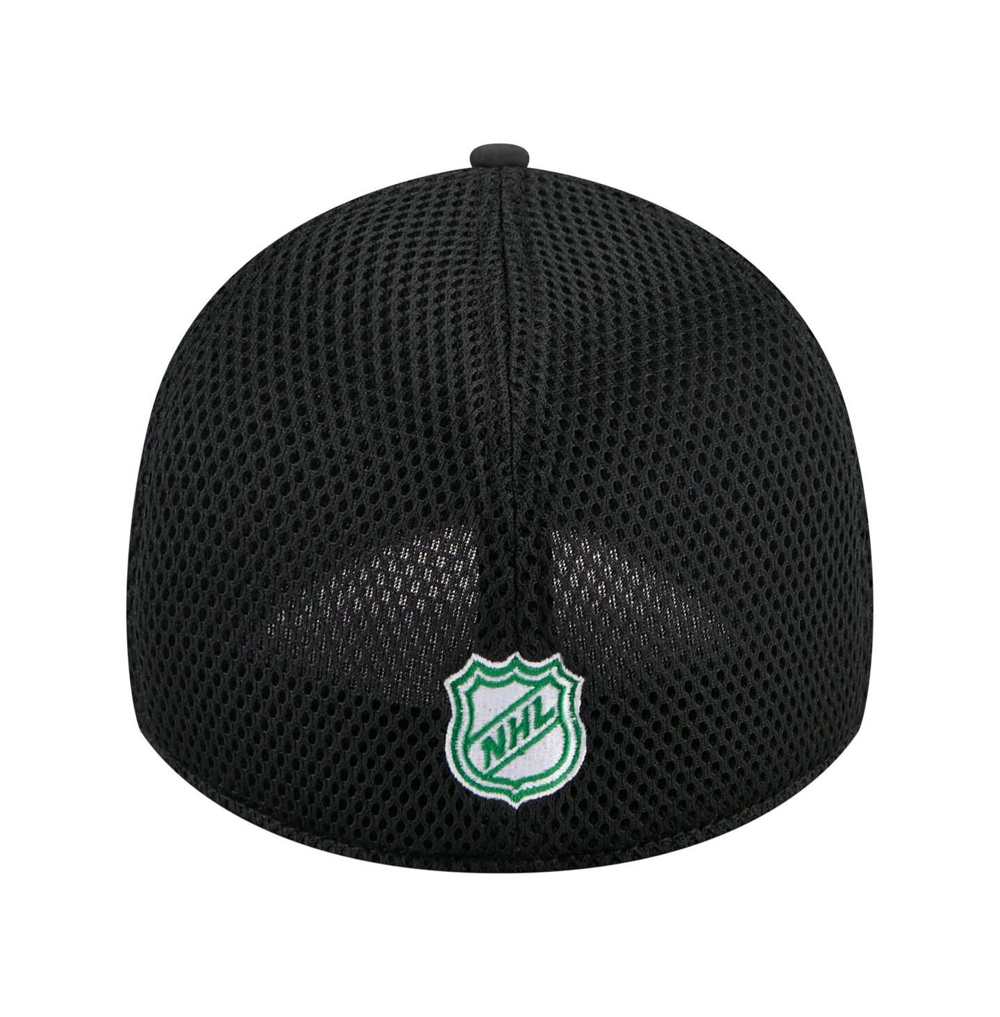 Мужская кепка New Era Black Dallas Stars Logo 39THIRTY Flex Hat — фото 4