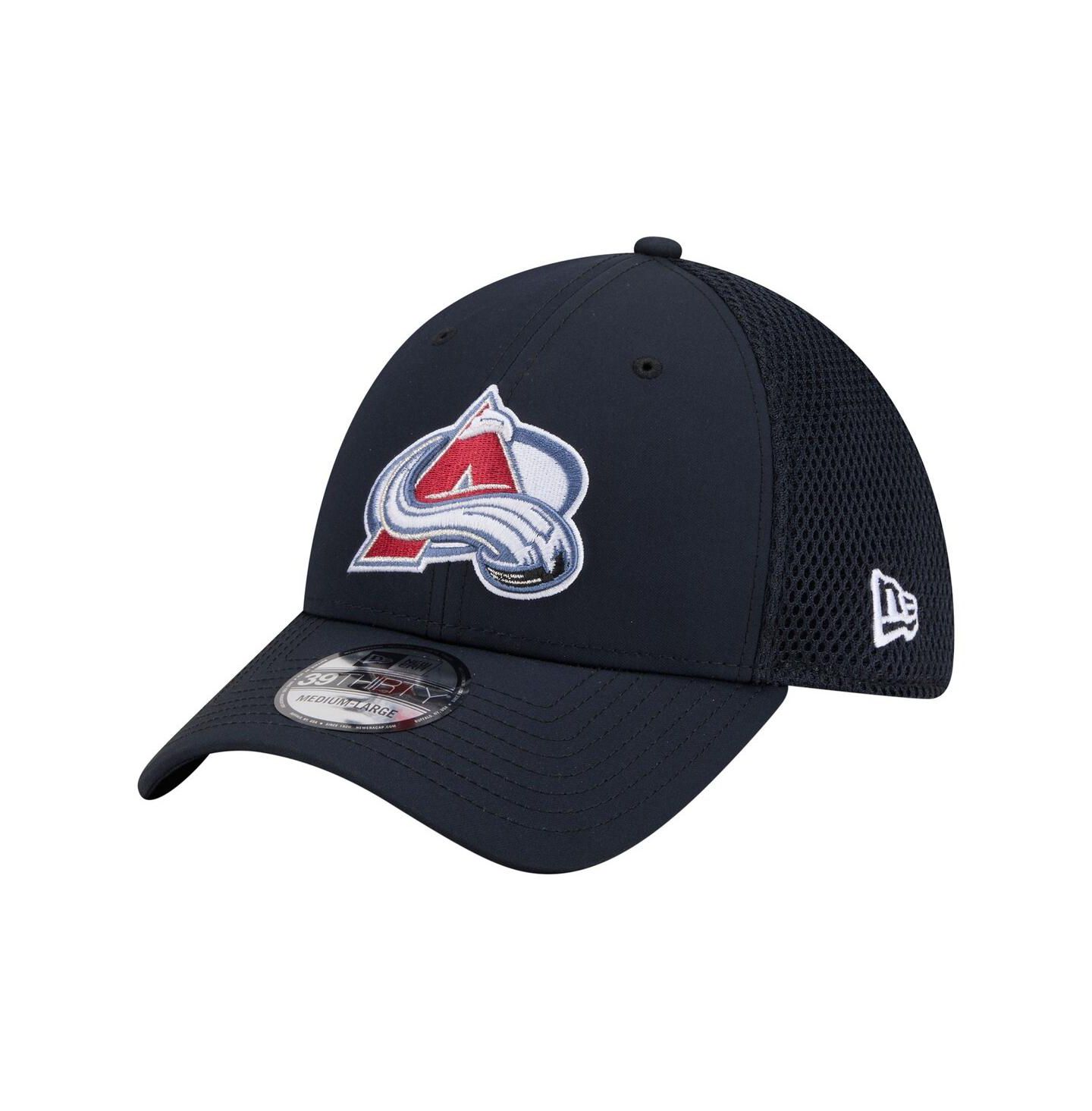 Мужская кепка New Era Navy Colorado Avalanche Logo 39THIRTY Flex Hat — фото 1
