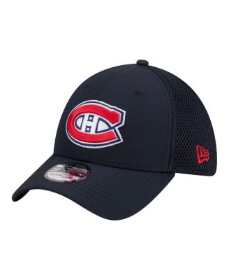Men's Navy Montreal Canadiens Logo 39THIRTY Flex Hat