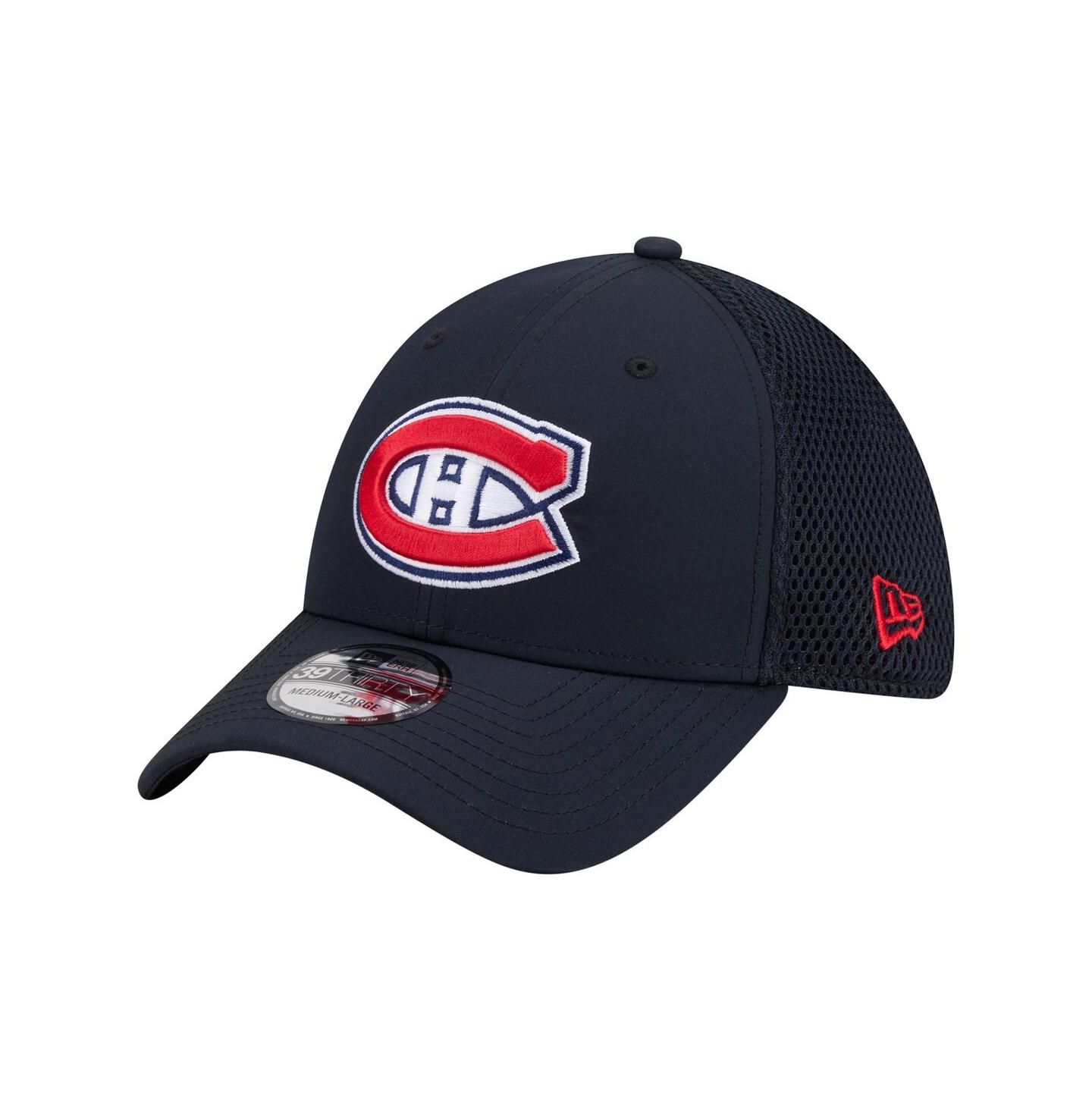 Мужская кепка New Era Navy Montreal Canadiens Logo 39THIRTY Flex Hat — фото 1