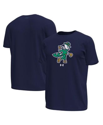Men's Navy Notre Dame Fighting Irish Golf Leprechaun Tech Stretch T-Shirt