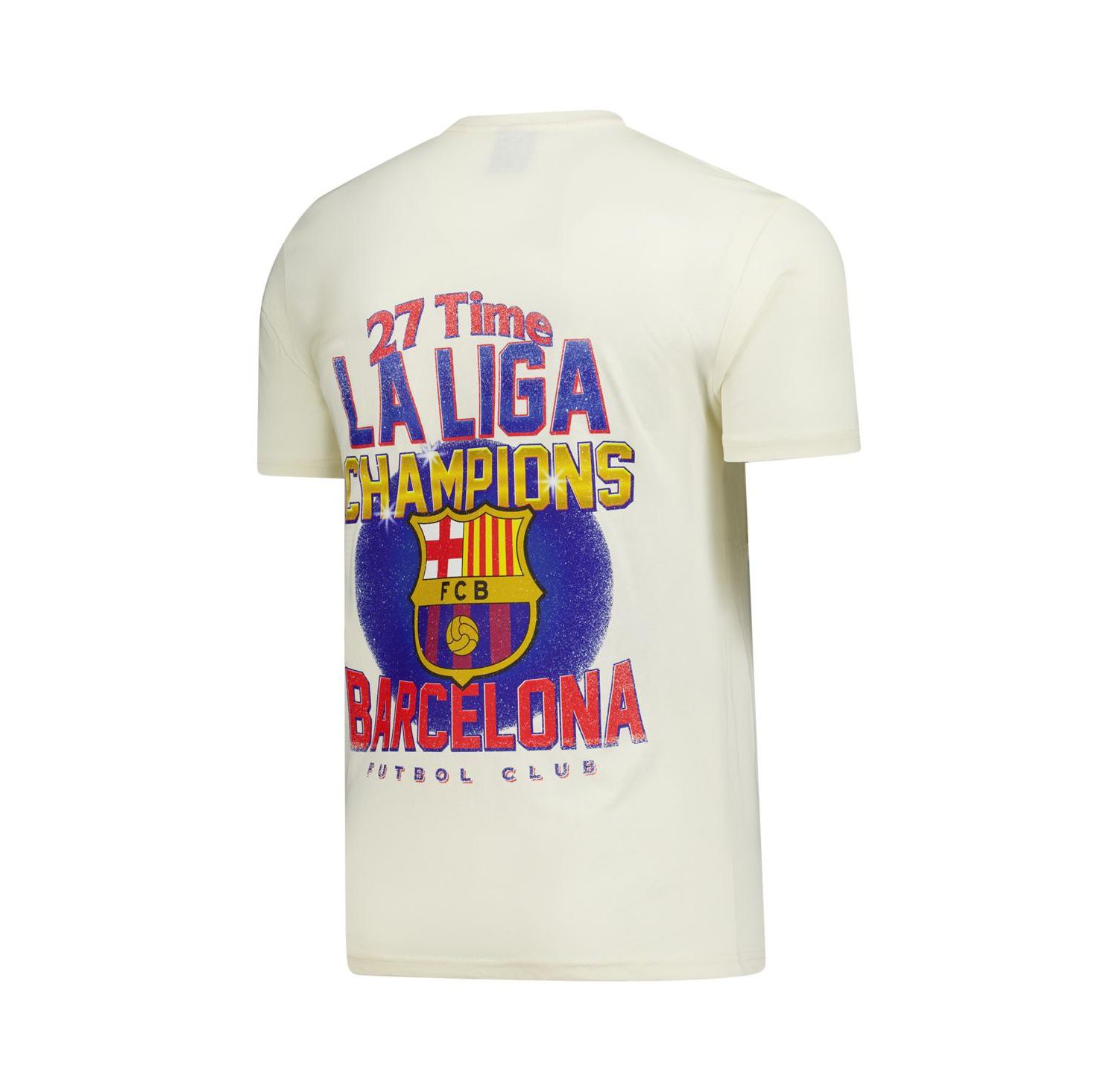 Men's and Women's Cream Barcelona Champion T-Shirt